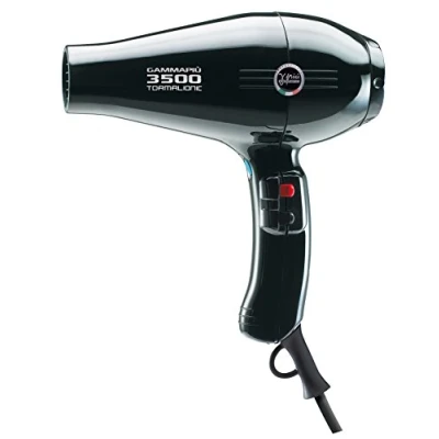 Image of Gamma Più Professional Hair Dryer 3500 Power. Ion Generator. Lightweight. Silent. Powerful. Salon. Technology. Variable Speed. Heat Control. Curly and Straight Hair. W 2100 2500. Italian socket