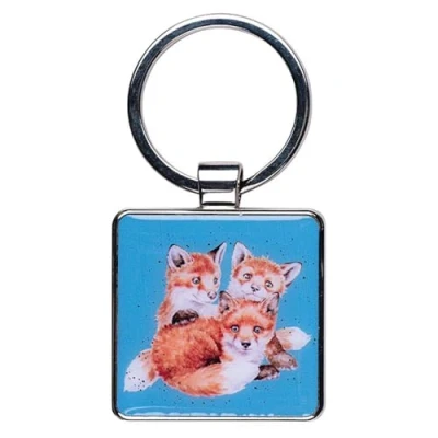 Image of Wrendale Designs Snug as a Cub&#039; Fox Keyring