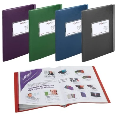 Image of Snopake A5/A4 Fusion Display Book 20 Pockets Assorted [Pack of 5] Ref: 15640