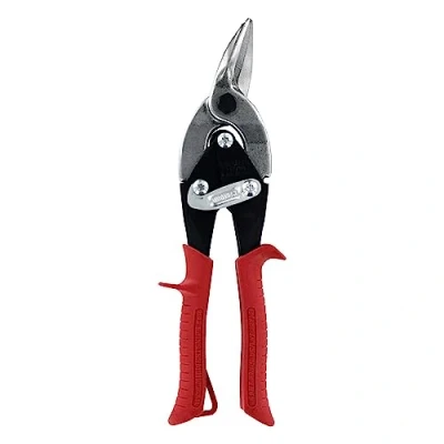 Image of Midwest Aviation Snip Left Cut Regular Tin Cutting Shears with Forged Blade &amp; KUSH&#039;N Power Comfort Grips MWT 6716L