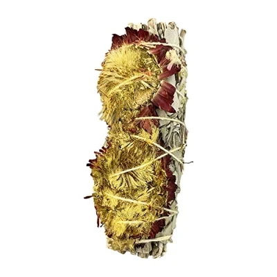 Image of White Sage and Red Sunflower 4&quot;