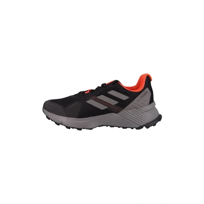 Image of adidas Men&#039;s Terrex Soulstride Trail Running Shoes, core Black/Grey Four/semi Impact Orange, 12 UK