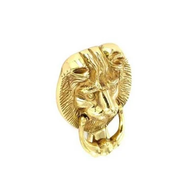 Image of Securit S2250 Lion Head Knocker 150 mm, Gold