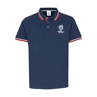 Image of RWC2019 Core Collection Rugby World Cup Japan 2019 Mens S/S Pique Classic Polo Navy Small