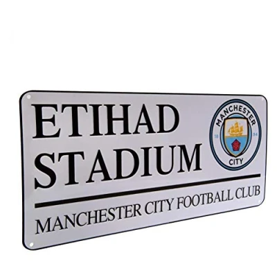 Image of Manchester City Official Street Sign Multi Colour
