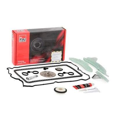 Image of 0816H9, 9822827180, V861831780 Timing Chain Kit FAI AutoParts TCK118 with gears, gaskets/seals Simplex, Bolt MINI: Hatchback, Clubman