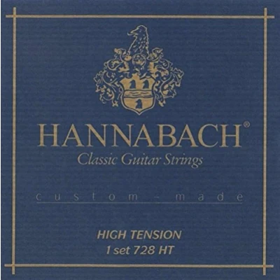 Image of Hannabach Classical Guitar Strings Series 728 High Tension Custom Made Set with Carbon Treble 728HTC