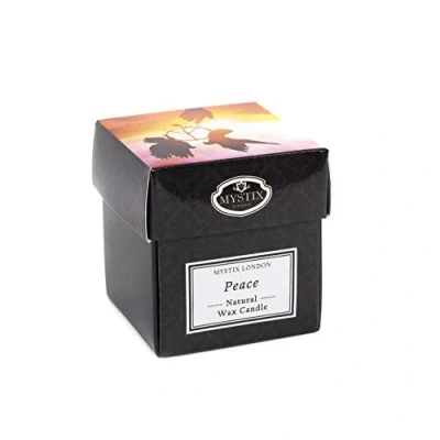 Image of Mystix London Peace Scented Candle Small 8cl Best Aroma for Home, Kitchen, Living Room and Bathroom Perfect as a Gift Reusable Glass Jar