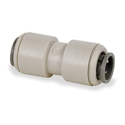 Image of JOHN GUEST 1/4&quot; OD Equal Straight Connector (Push in Fittings, Imperial) PACK SIZE: 1x5