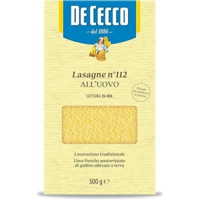 Image of De Cecco Lasagne All&#039; Uovo No.112, 500g packet