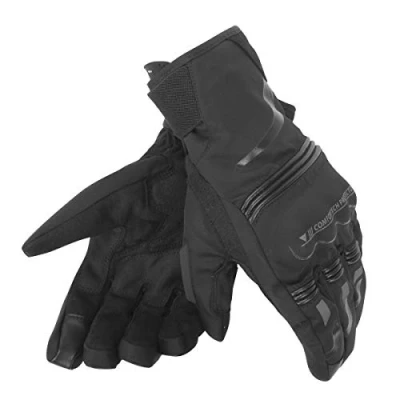 Image of Dainese TEMPEST UNISEX D DRY SHORT GLOVES, Black/Red, Size XXXS