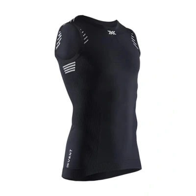 Image of X BIONIC Men Invent 4.0 Light Singlet T shirt Opal Black/Arctic White, Large