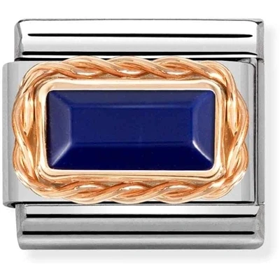 Image of Nomination Blue Lapis Baguette Stone Charm