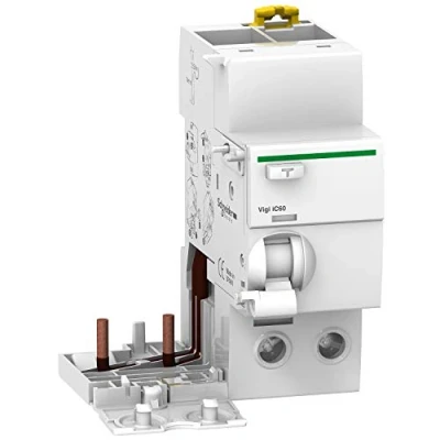 Image of Schneider Electric a9 V35263 Block Differential VIGI IC60, 2P, 63 A, 300 MA, Class A If
