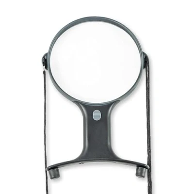 Image of Carson HF 66 MagniShine LED Lighted Hands Free 2x Magnifier, Black