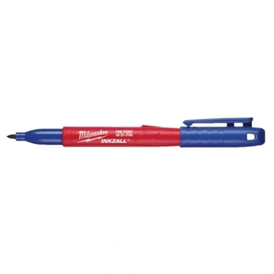 Image of Milwaukee Inkzall Permanent Marker Pen Blue Fine Tip 1 mm
