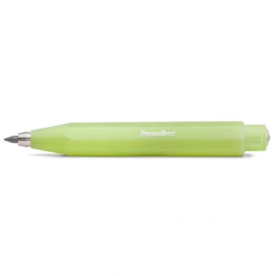 Image of Kaweco FROSTED SPORT Clutch Pencil Fine Lime 3.2 mm 5B I Exclusive Mechanical with 0.7 Lead Refill 10.5 cm