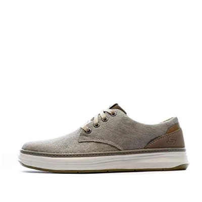 Image of Skechers Men&#039;s Men s Moreno Canvas Oxford Shoe, Khk, 9 UK