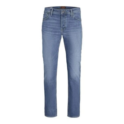 Image of JACK &amp; JONES Men&#039;s Jjichris Jjoriginal Am 285 Noos Jean Pants, Blue Denim, 34 W/32 L