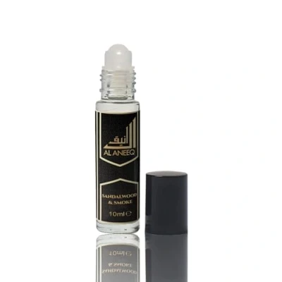 Image of Al Aneeq Sandalwood &amp; Smoke I Concentrated Fragrance Oil Notes of Citrus Fruit Velvet Balsamic Wood Attar Perfume for Men Travel Size Alcohol Free (10ml)