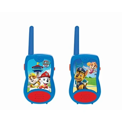 Image of LEXIBOOK Paw Patrol Chase Walkie talkies, communication game for children, Belt clip transport, Battery, Blue/Red, TW12PA, T.Única