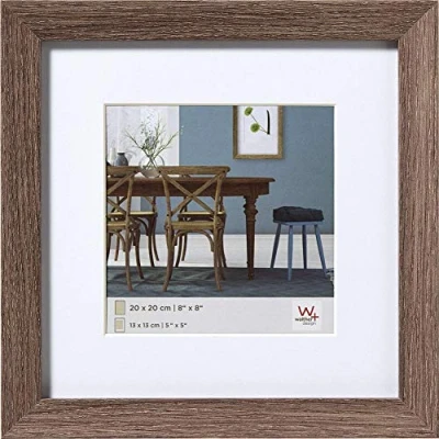 Image of walther Design Picture Frame Walnut 30 x cm with PassepArtout, Fiorito Wooden EF330N