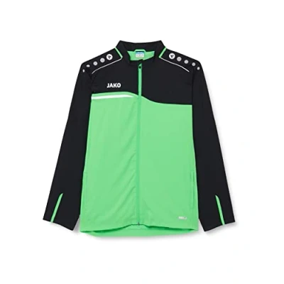 Image of JAKO Competition 2.0 Men&#039;s Hooded Jacket, mens, 6818, Soft Green/Black, 140 (EU)