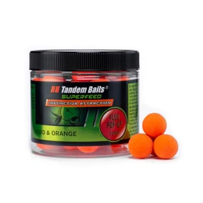 Image of Tandem Baits SuperFeed Fluo Pop Up Squid &amp; Orange, Carp Fishing Ups, Bait, Hookbaits, Accessories for Monster Fish 16mm 70g