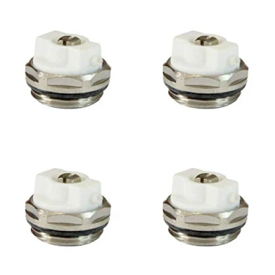 Image of Manual Radiator AIR Vent Bleed Plug Valve 1/2&quot; BSP x4