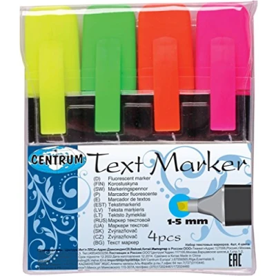Image of CENTRUM Text Marker Highlighter (Set of 4)