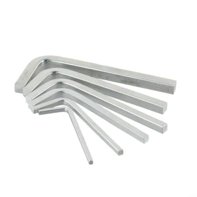 Image of Cloudpower Square Head Wrenches L Shape Key Set of 6Pcs, Suitable for Tightening Screws, Silver