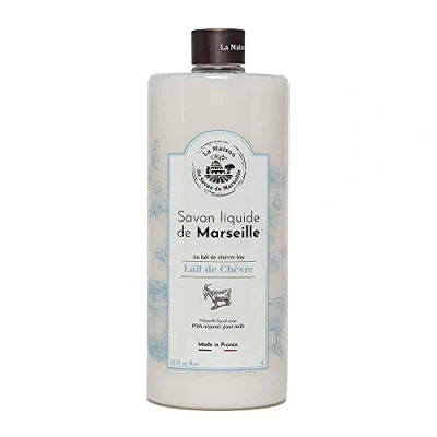Image of Maison du Savon De Marseille French Liquid Soap with Organic Goats Milk and Olive Oil 1 Litre Refill