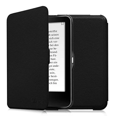 Image of FINTIE SlimShell Case for Tolino Vision 1/2/3/4 HD &amp; Shine 2 Lightweight Protective Cover With Auto Sleep/Wake Function, Black