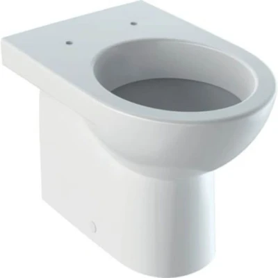 Image of Geberit Selnova floor standing WC, washdown, back to wall, horizontal outlet, semi shrouded: white 501 043 00 6 501.043.00.6