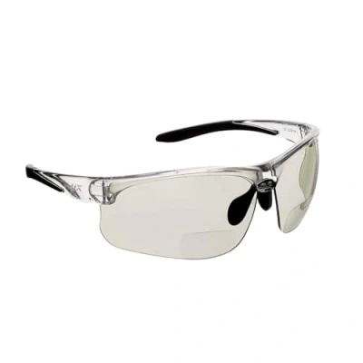 Image of voltX &#039;CONSTRUCTOR ULTIMATE&#039; Bifocal Reading Safety Glasses EN166FT certified PREMIUM Cycling Sports Bifocals Anti Fog Coated UV400 lens (+1.5 Dioptre, MIRROR Indoor/Outdoor Lens)