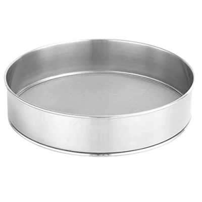 Image of Hemoton Stainless Steel Flour Sifter Fine Mesh Baking Sieve 30cm