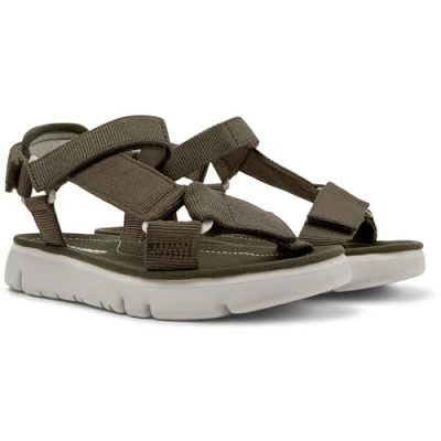 Image of Camper Women&#039;s Oruga Sandal K200356 Strap, Medium Green 012, 8 UK