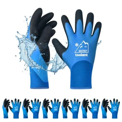 Image of Waterproof Winter Work Gloves for Men and Women, Touchscreen, Freezer Gloves, Thermal Insulated, Cold Weather