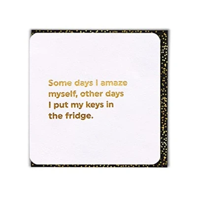Image of Brainbox Candy Funny Birthday Cards Silly Humorous Happy &#039;Amaze Myself&#039; Perfect for Best Friends Mates Him Her Boyfriend Girlfriend Partner