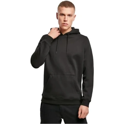 Image of Build Your Brand Men&#039;s Heavy Hoody Hooded Sweatshirt, Black (Black 00007), XXL
