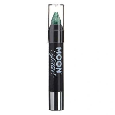 Image of Holographic Glitter Paint Stick/Body Crayon makeup for the Face &amp; Body by Moon 3.5g Green
