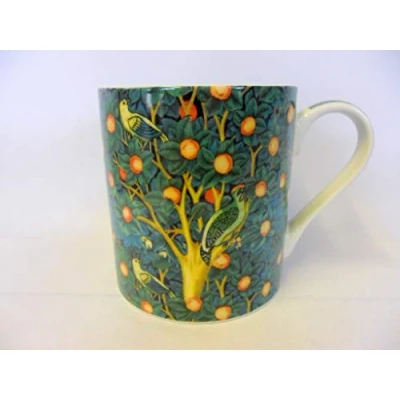 Image of William Morris Woodpecker Birds Jumbo China Mug.