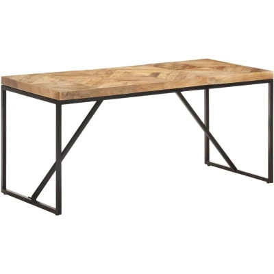 Image of vidaXL Dining Table 160x70x76 cm Solid Acacia and Mango Wood