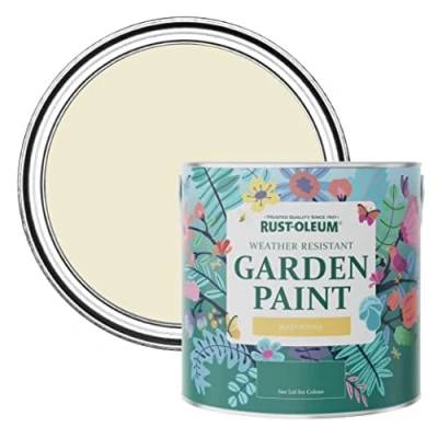 Image of Rust Oleum Beige Mould Resistant Garden Paint In Matt Finish Quarry Lime 2.5L