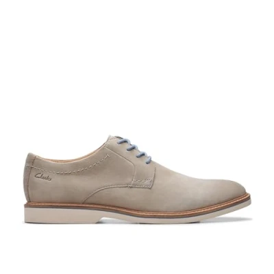 Image of Clarks Men&#039;s Atticus LT Lace, Grey Nubuck, 7.5 UK