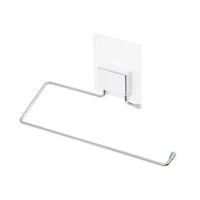 Image of Compactor Bestlock Magic Wall Mountable Small Towel Rail, Self Adhesive Mounting, Supports up to 2 kg, Anti Rust Chrome Plated Iron, 25.5 x 6.5 14.5 cm, RAN6850