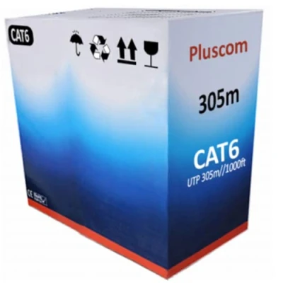 Image of NTEK 305M Cat5e Network Ethernet Cable FTP RJ45 CCA LAN Reel Cat 5e AWG24 Roll Bulk / 1000ft Networking