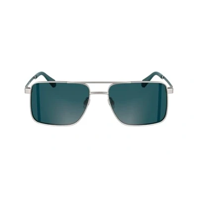 Image of Calvin Klein Man CKJ25201S 016 Sunglasses Metal Ruthenium Pilot Normal