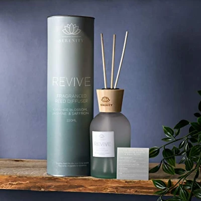 Image of Serenity Revive 220ml Diffuser Orange, Jasmine &amp; Saffron