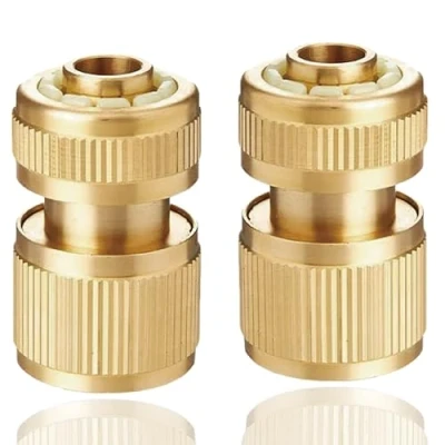 Image of Brass Garden Hose Connector (Hose end Quick Connector)